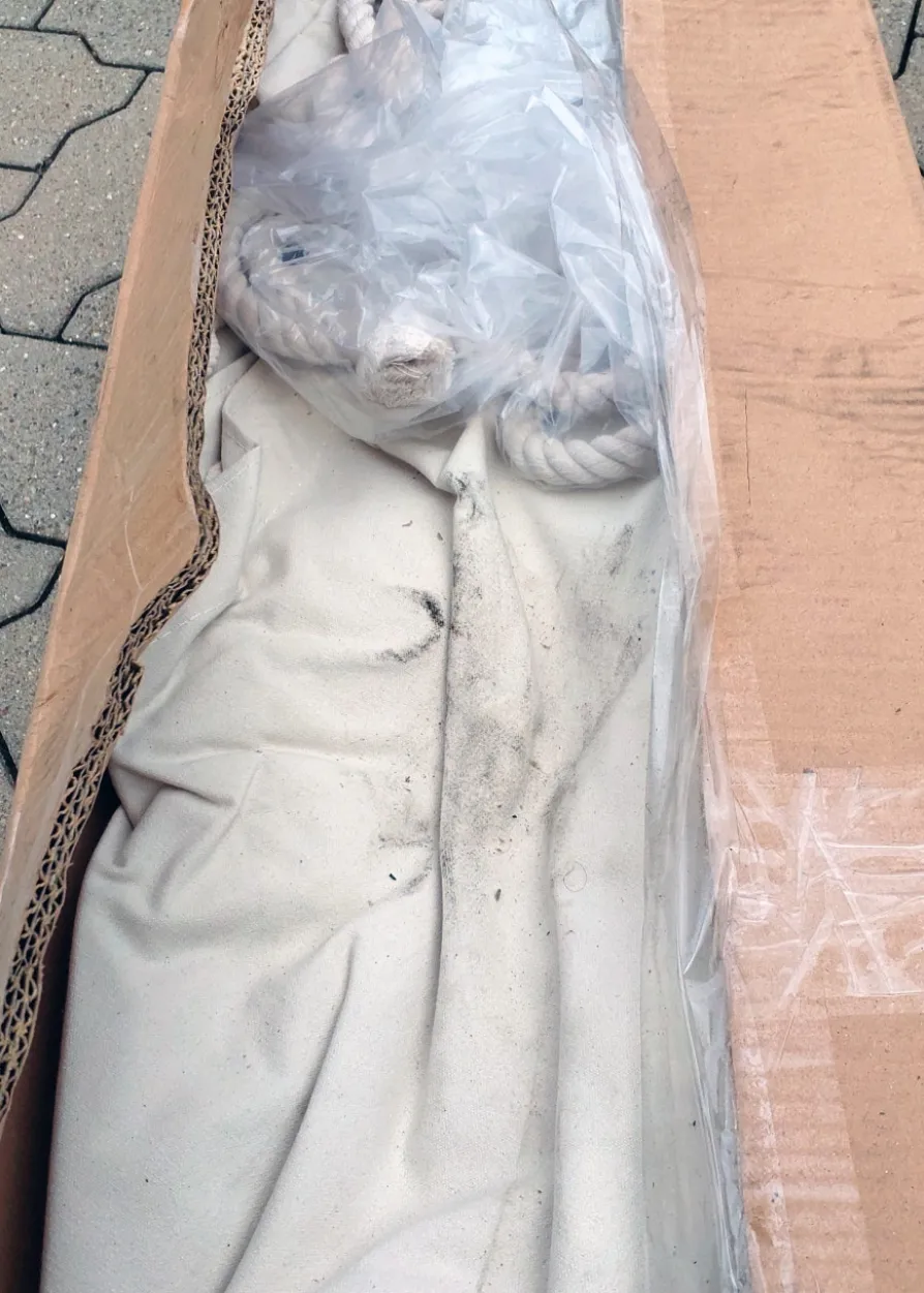 Einmastzelt Walburg, 3.5 m, 350 gsm, mit leichten Mängeln