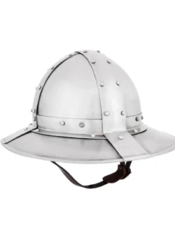 Eisenhut mit Bändern, 14. Jh., 1,6 mm Stahl