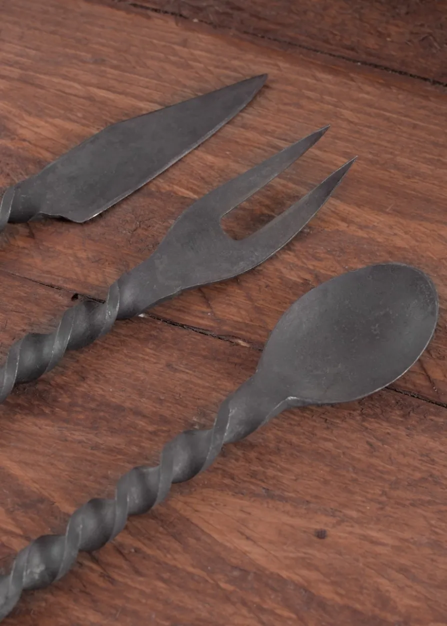 Essbesteck 3-teilig Messer, Gabel, Löffel