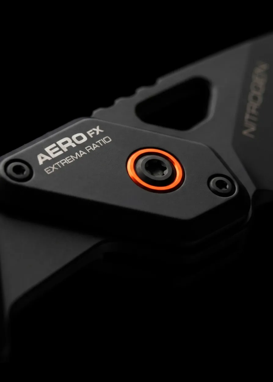 Extrema Ratio Aero FX Nitrogen Black Orange, Feststehendes Messer