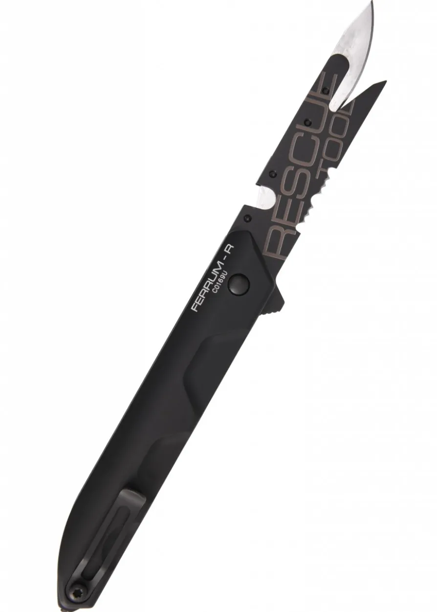 Extrema Ratio FERRUM, Rescue Black, Taschenmesser