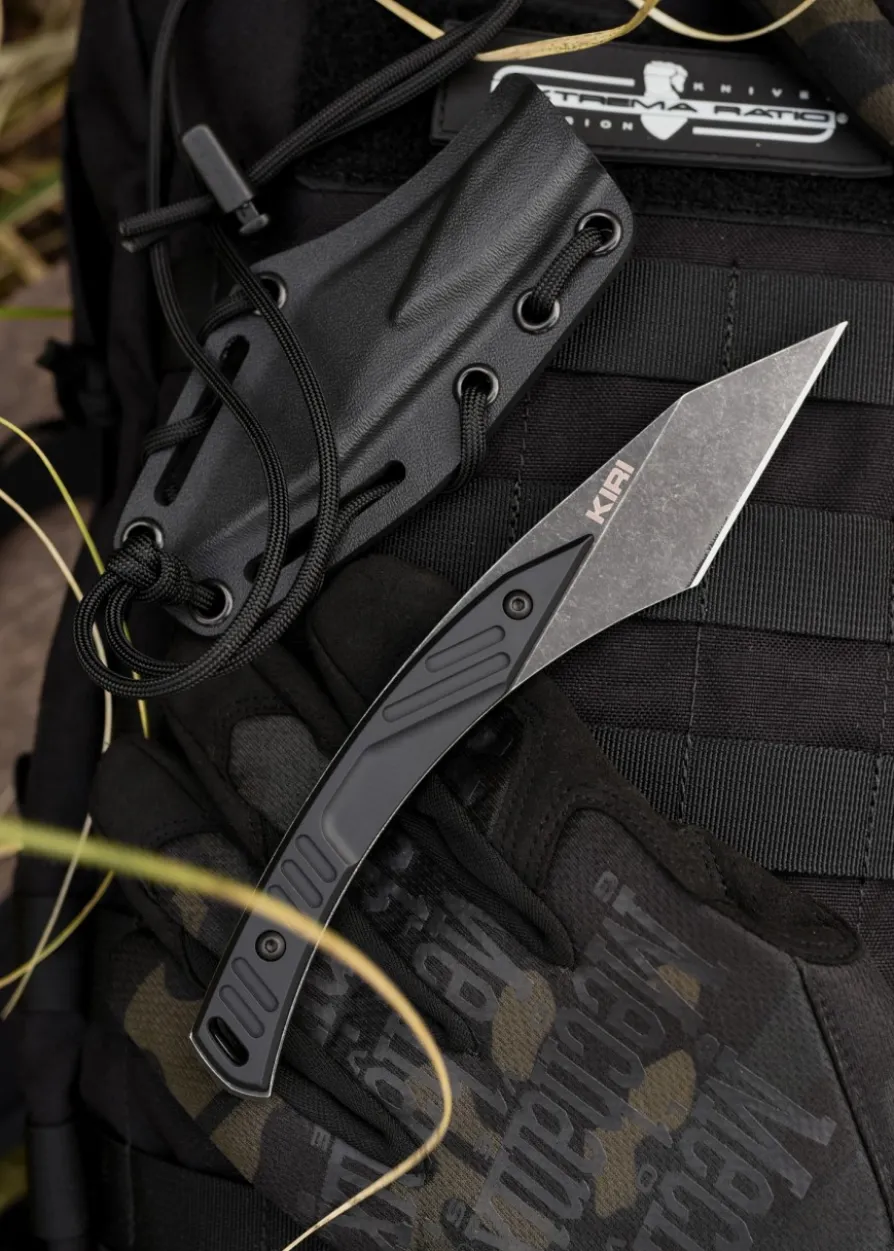 Extrema Ratio KIRI, schwarz, Feststehendes Messer