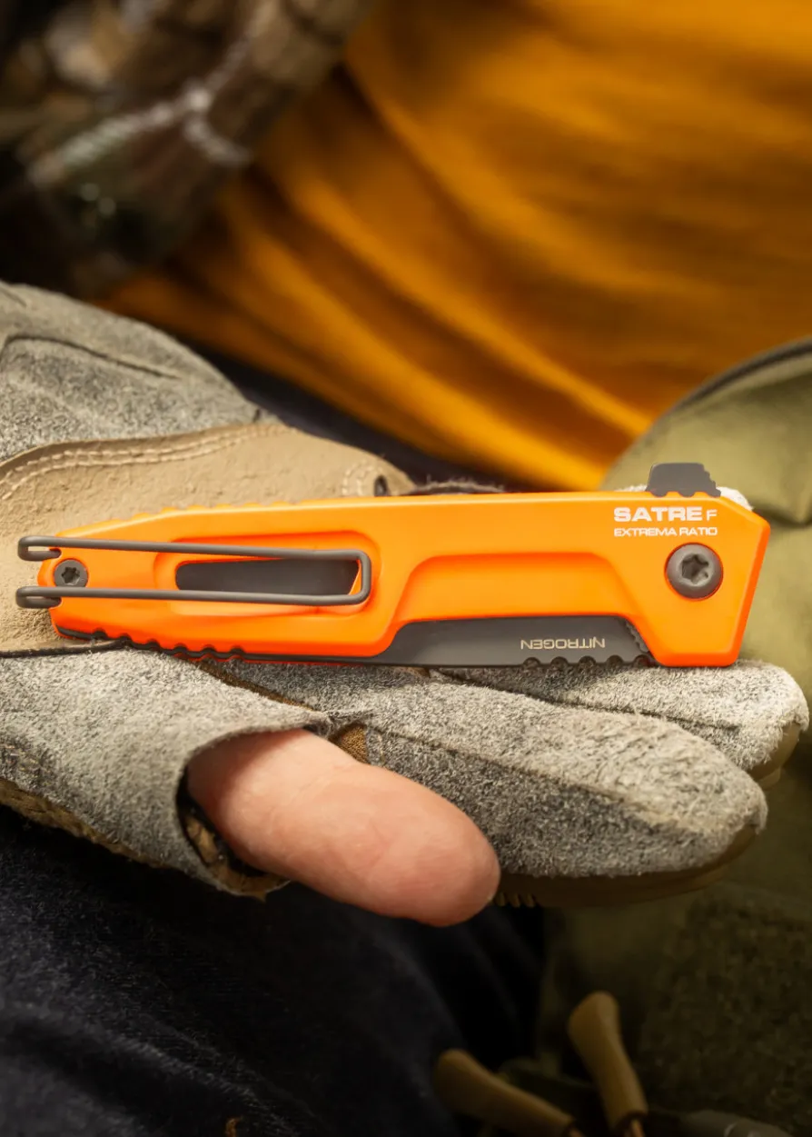Extrema Ratio, Satre F Nitrogen Schwarz Orange, Taschenmesser
