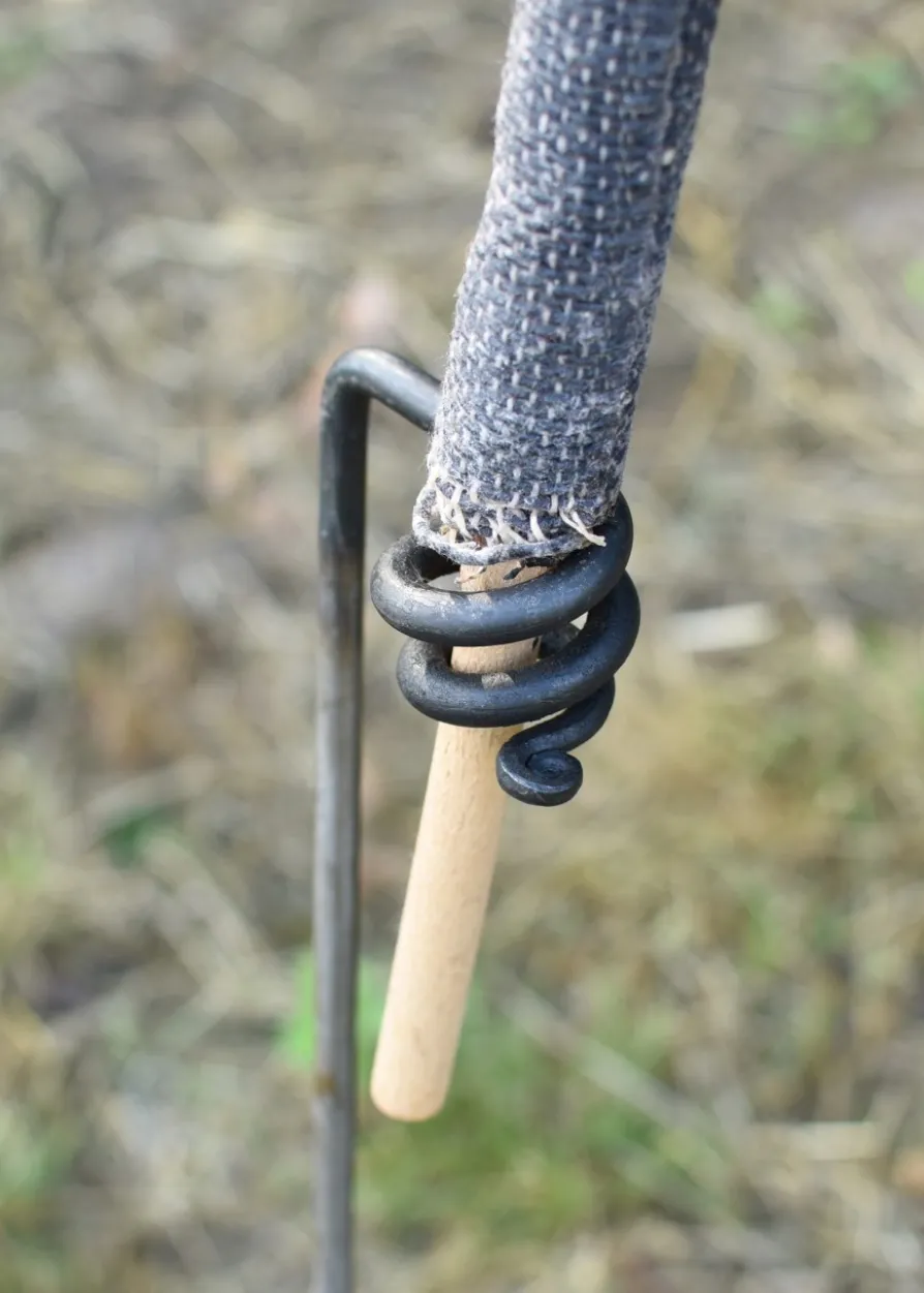Fackelhalter aus Stahl, handgeschmiedet