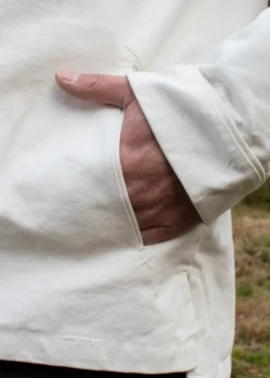 Festes Mittelalter Hemd Wille, gefüttert, natur