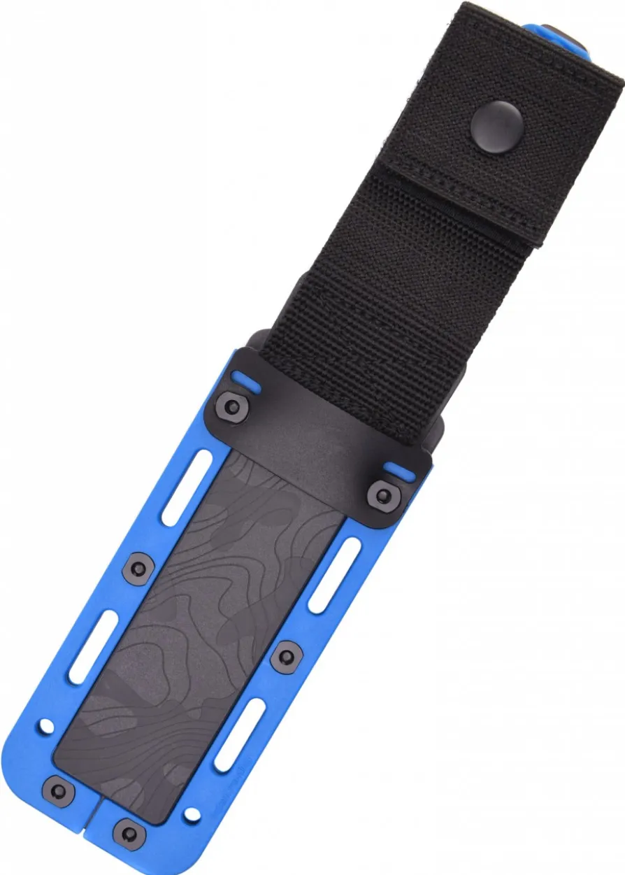 Feststehendes Messer Demko Freereign, Blau-Grau