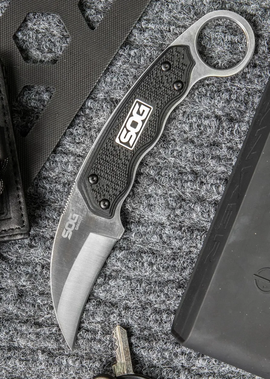Feststehendes Messer Gambit, Satiniert, SOG