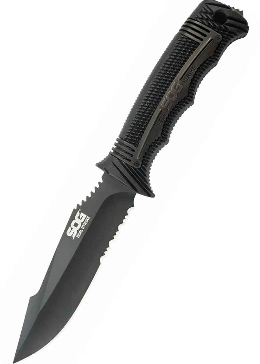 Feststehendes Messer Seal Strike, Schwarz, SOG