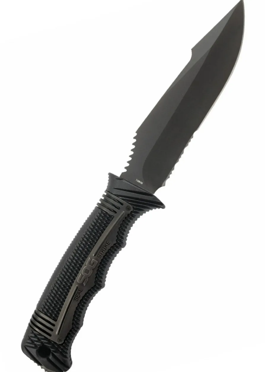 Feststehendes Messer Seal Strike, Schwarz, SOG