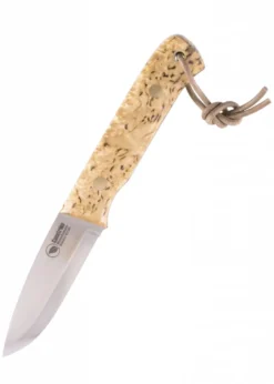 Feststehendes Messer Woodsman, Maserbirke + Feuerstahl