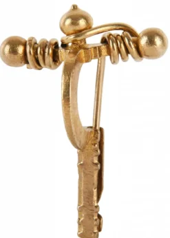 Fibel aus Messing, ca. 4,9 x 3,5 cm
