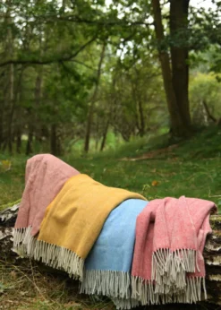 Fischgrät Rechteckmantel aus Wolle, Wolldecke, Wollschal, div. Farben