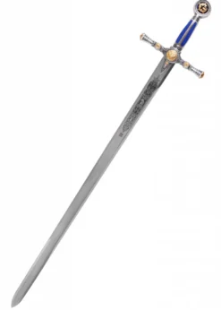 Freimaurer-Schwert, silberfarben mit Zierätzung, Marto