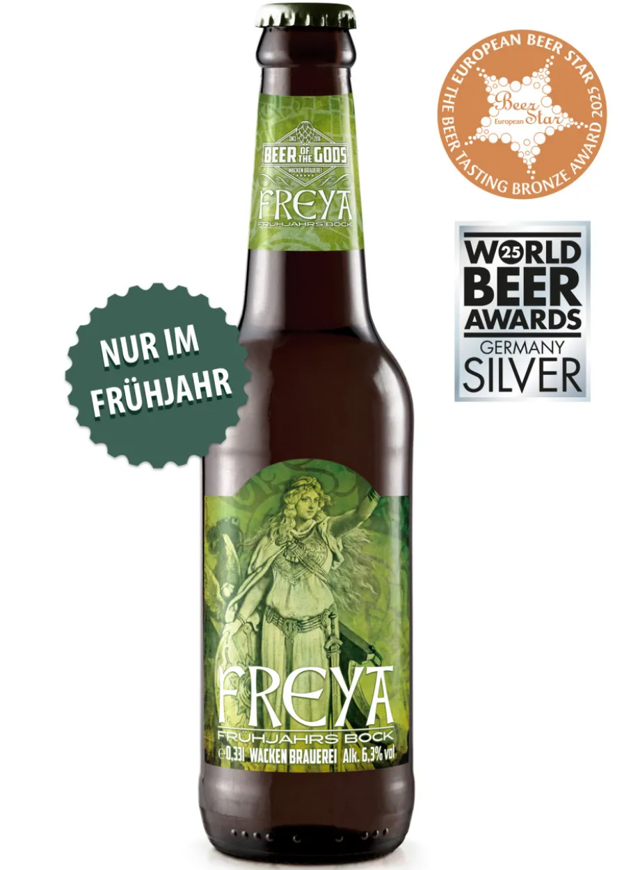 Freya - Frühjahrsbock, 0,33l Flasche - Wacken Brauerei