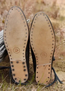 Frühmittelalterliche Wikingerschuhe Jorvik, schwarz