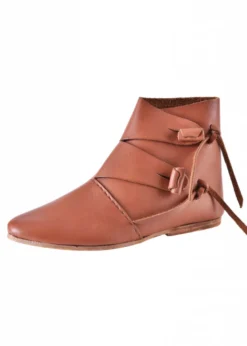 Frühmittelalterliche Wikingerschuhe Jorvik, braun