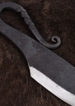 Frühmittelalter-Messer mit Lederscheide