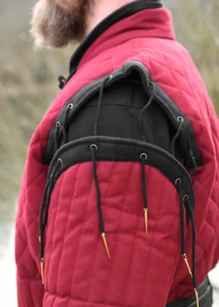 Gambeson mit abnehmbaren Ärmeln, weinrot - schwarz
