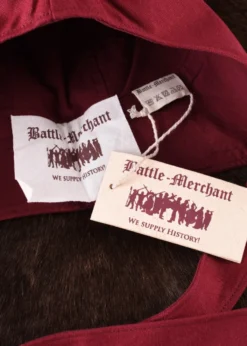 Gefütterte Mittelalter Bundhaube, Unisex, Canvas, versch. Farben