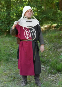 Gepolsterte Bundhaube, natur