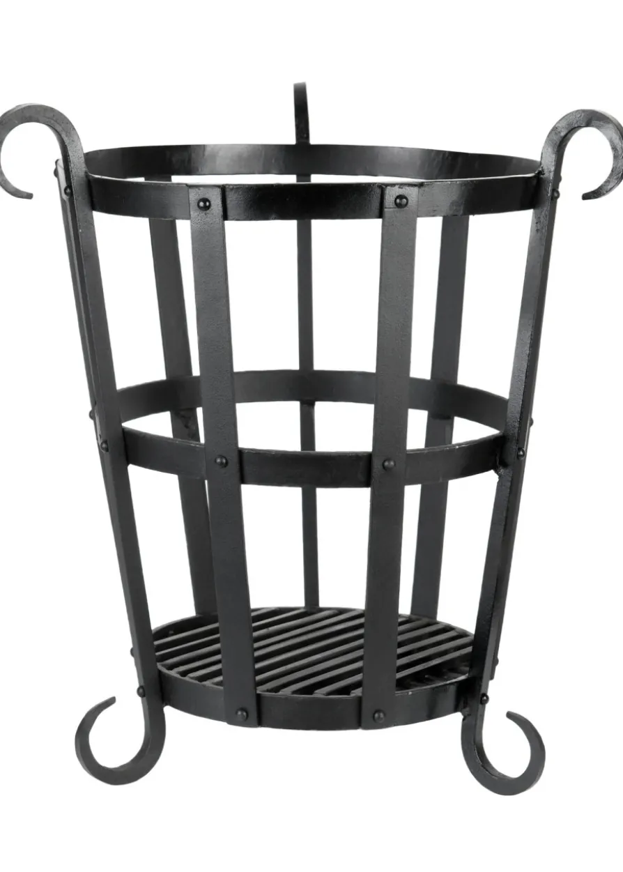 Geschmiedeter Feuerkorb, ca. 45 cm hoch