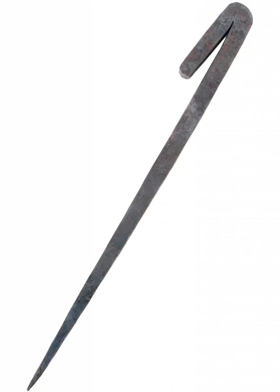 Geschmiedeter Zelthering aus Stahl, ca. 25 cm