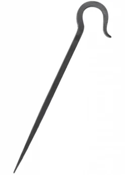 Geschmiedeter Zelthering aus Stahl, ca. 34 cm