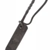 Geschmiedetes Messer mit Lederscheide, ca. 23 cm