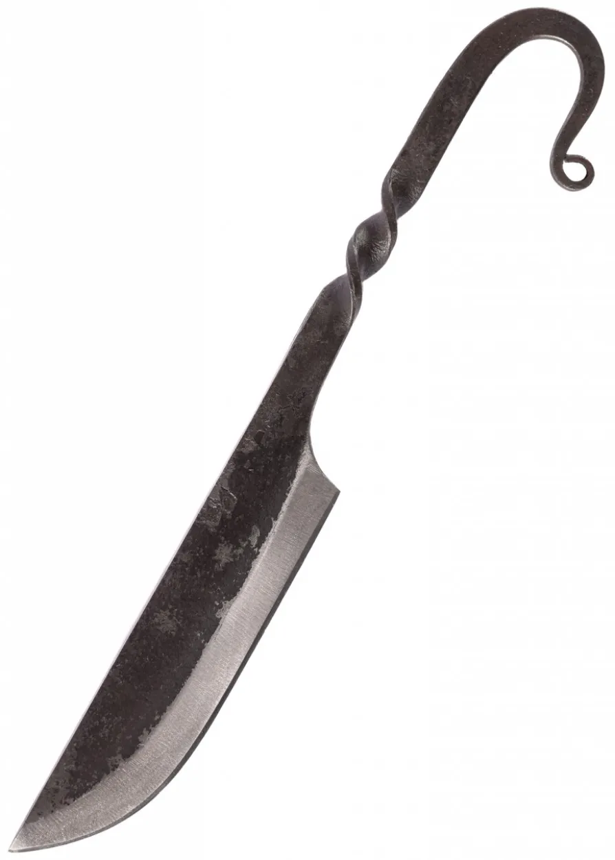 Geschmiedetes Mittelaltermesser mit Scheide