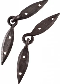 Geschmiedete Wikinger-Scharniere, Paar, klein, ca. 18 cm