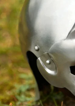 Gladiatoren Helm Maximus aus Stahl, ohne Dornen