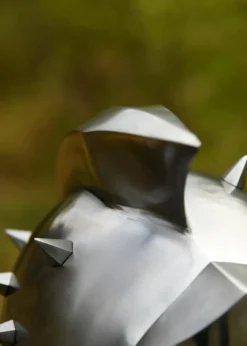 Gladiatorenhelm Maximus mit Lederinlay mit Dornen