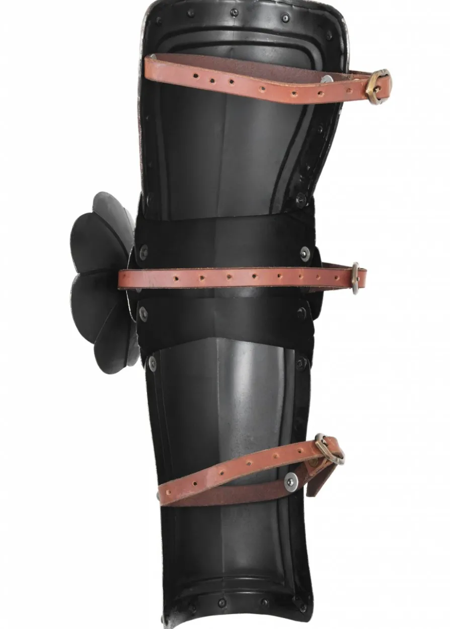 Gotische Armschützer, Paar, 1,2 mm Stahl