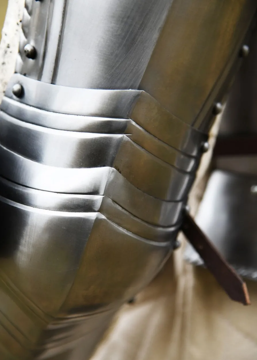 Gotische Armschützer, Paar, 1,2 mm Stahl