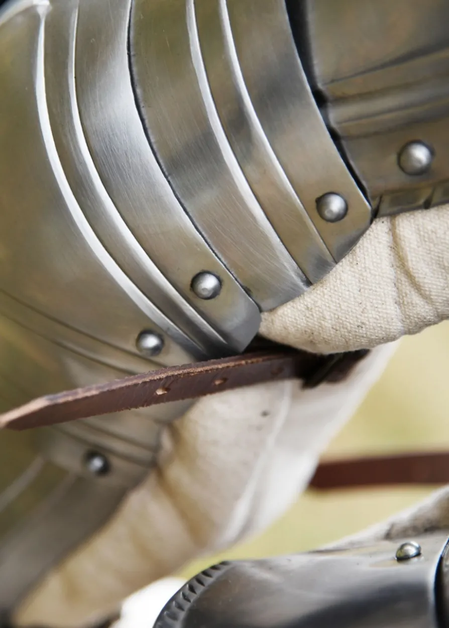 Gotische Armschützer, Paar, 1,2 mm Stahl