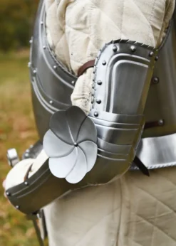 Gotische Armschützer, Paar, 1,2 mm Stahl