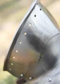 Gotische Halsberge, 1,2 mm Stahl