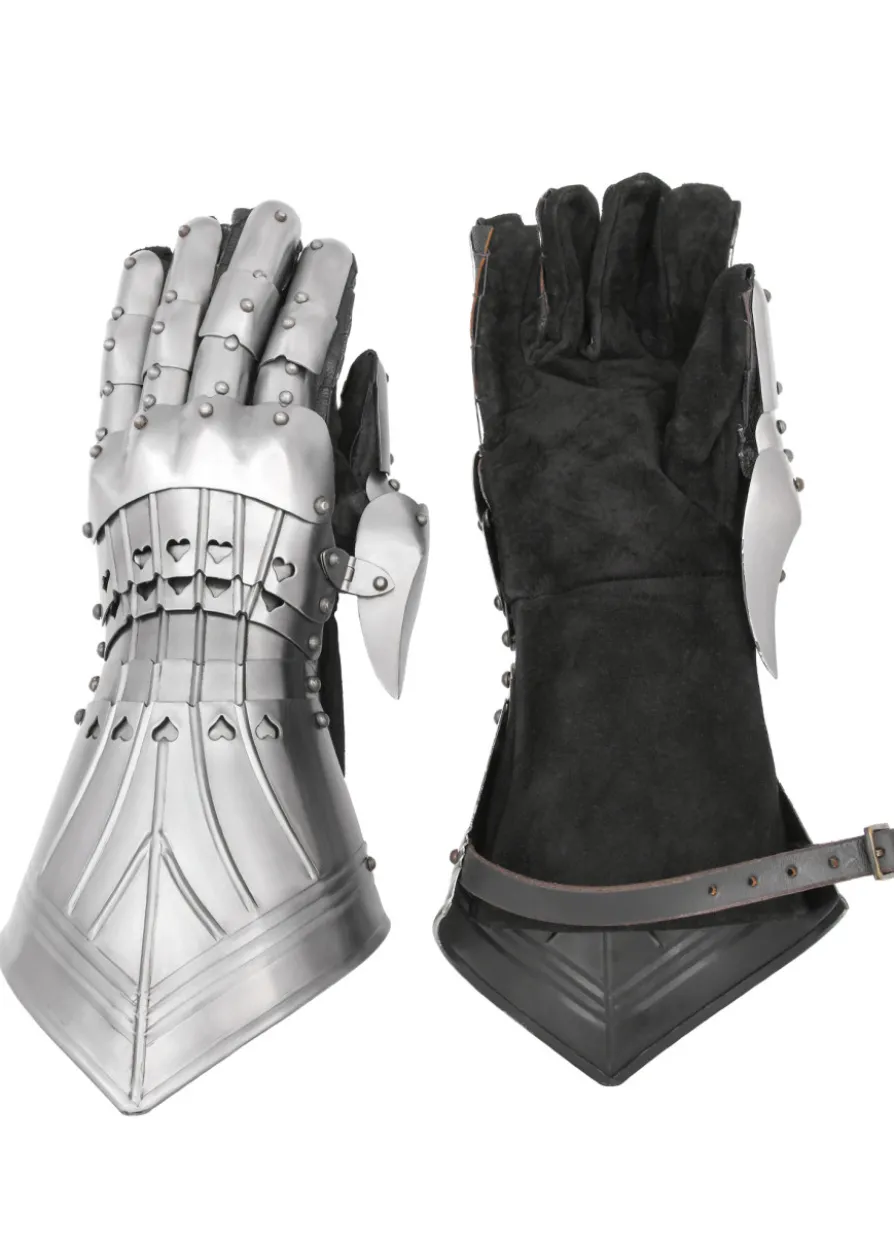 Gotische Panzerhandschuhe, Stahl