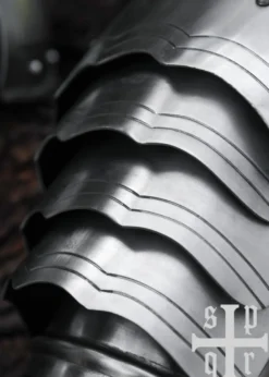 Gotisches Armzeug, 16. Jh., 1,6 mm Stahl, Paar