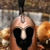 Griechischer Helm aus Troja mit Helmbusch