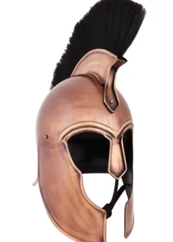 Griechischer Helm aus Troja mit Helmbusch