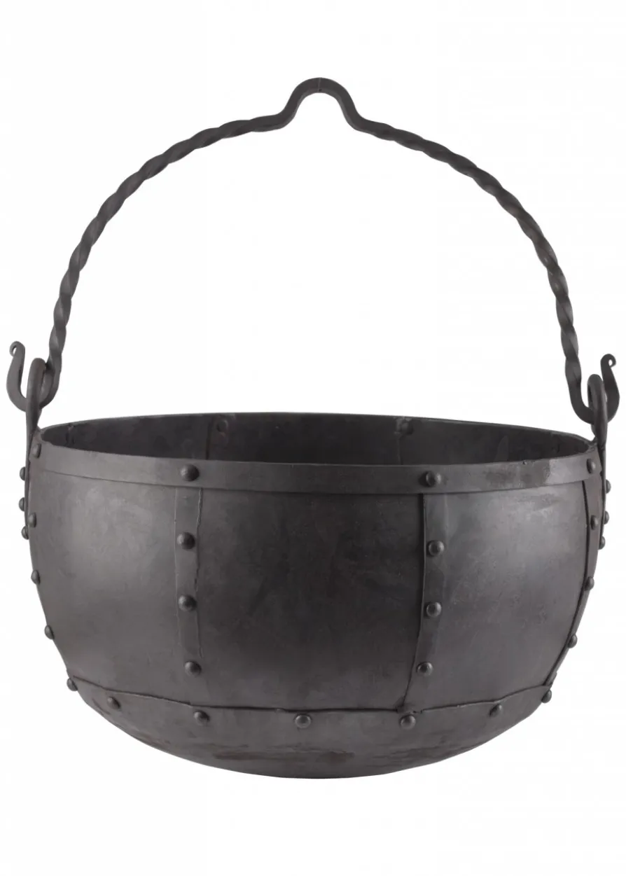 Großer vernieteter Lagertopf, ca. 21 Liter