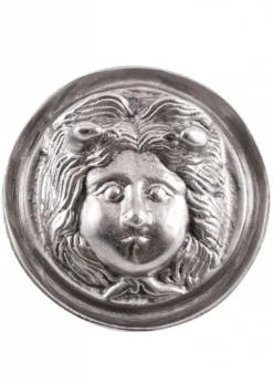 Grosse Römische Phalera, Gorgone Medusa, verzinntes Messing