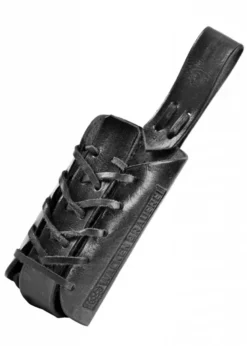 Gürtelhalter aus Leder für 0,33l Flaschen, mit Logo - Wacken Brauerei