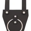 Gürtelhalter für Axt aus schwarzem Leder