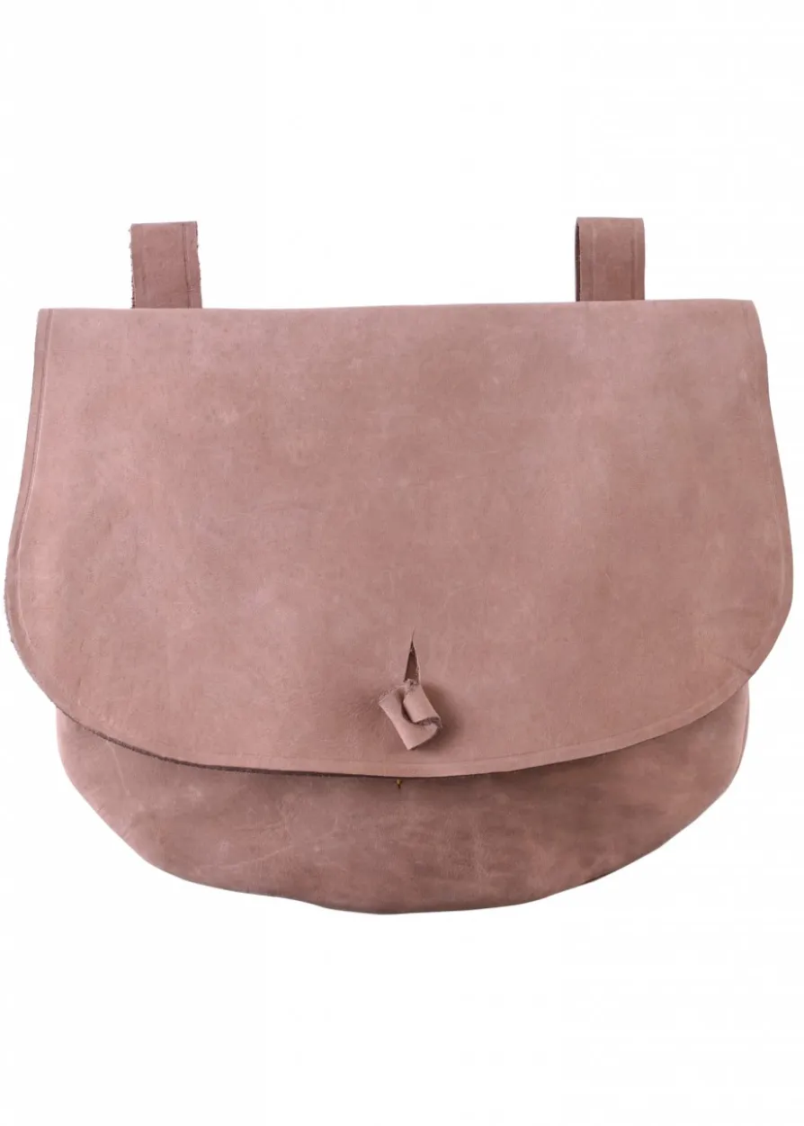 Gürteltasche aus Leder, halbrund