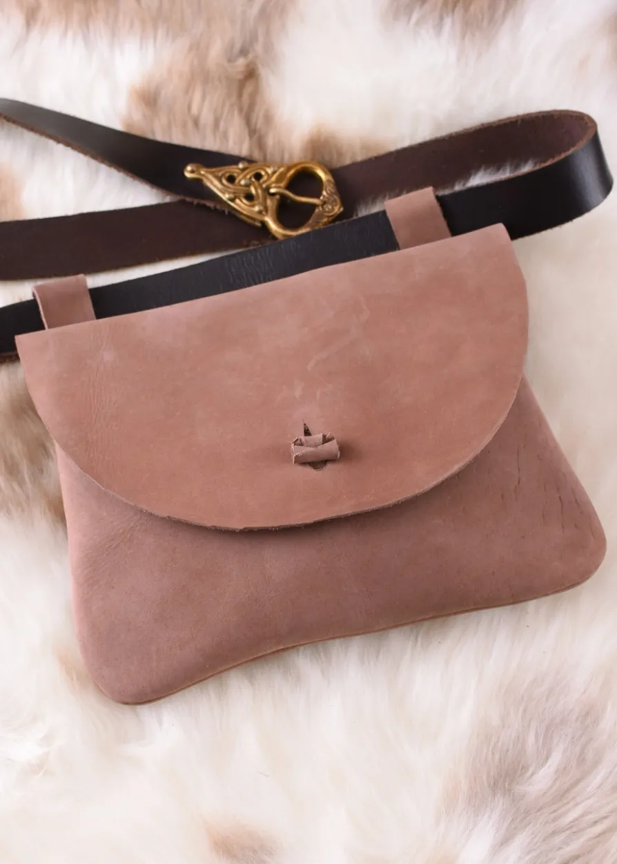 Gürteltasche aus Leder, rechteckig