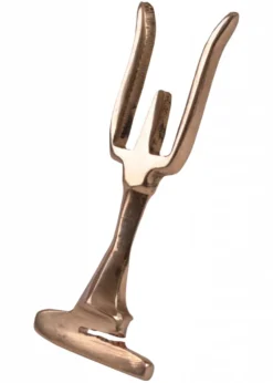 Halterung für Metall-Helmbusch quer (Zenturio), aus Messing
