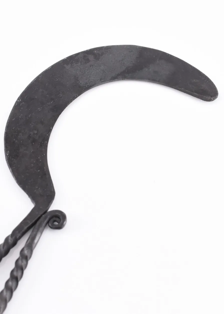 Handgeschmiedete Mittelalterliche Sichel aus Stahl