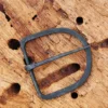 Handgeschmiedete Schnalle aus Stahl, für ca. 47 mm breite Gürtel